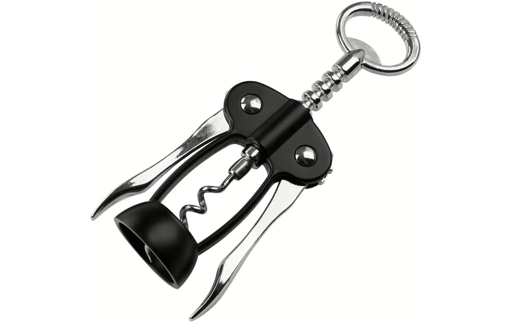 Fackelmann Tire-bouchon à levier Specter Noir/Argenté