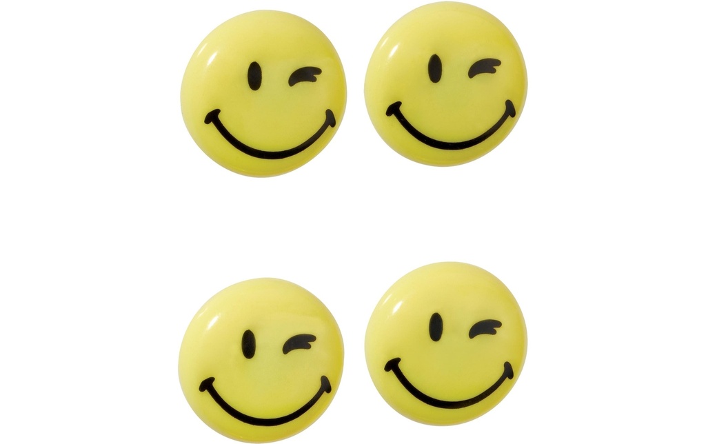 Franken Aimant Happy Ø 40 mm, 4 Pièce/s, Jaune
