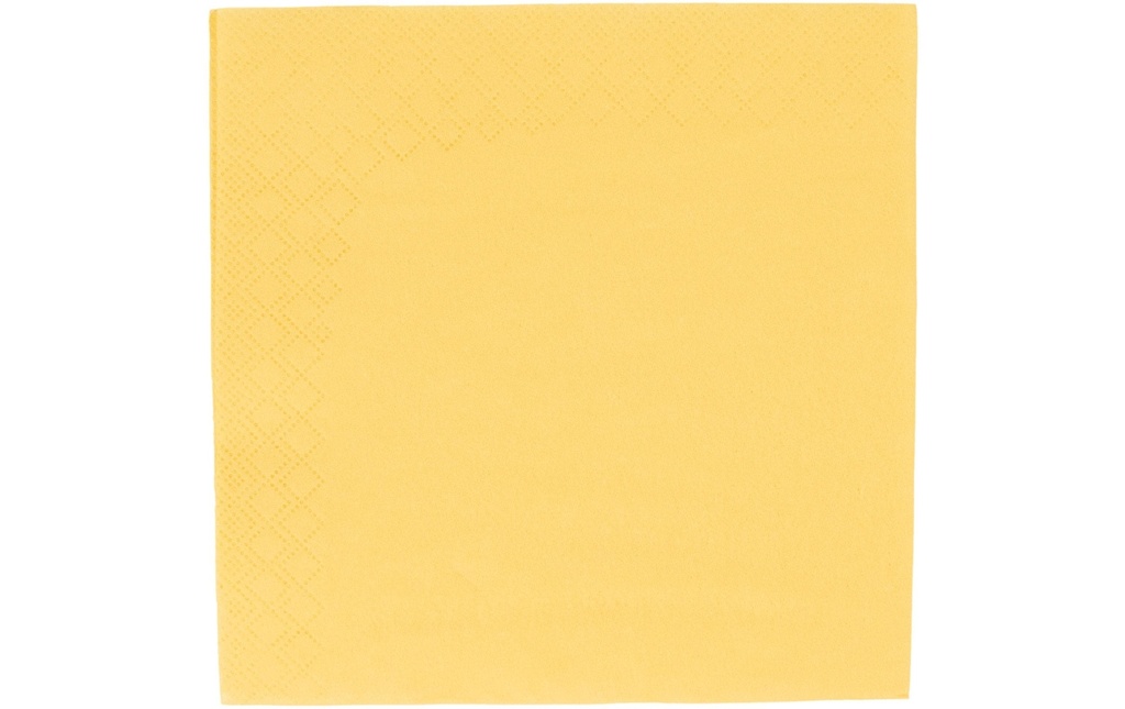 ELCO Serviettes en papier 33 cm x 33 cm, 100 Pièce/s, Jaune