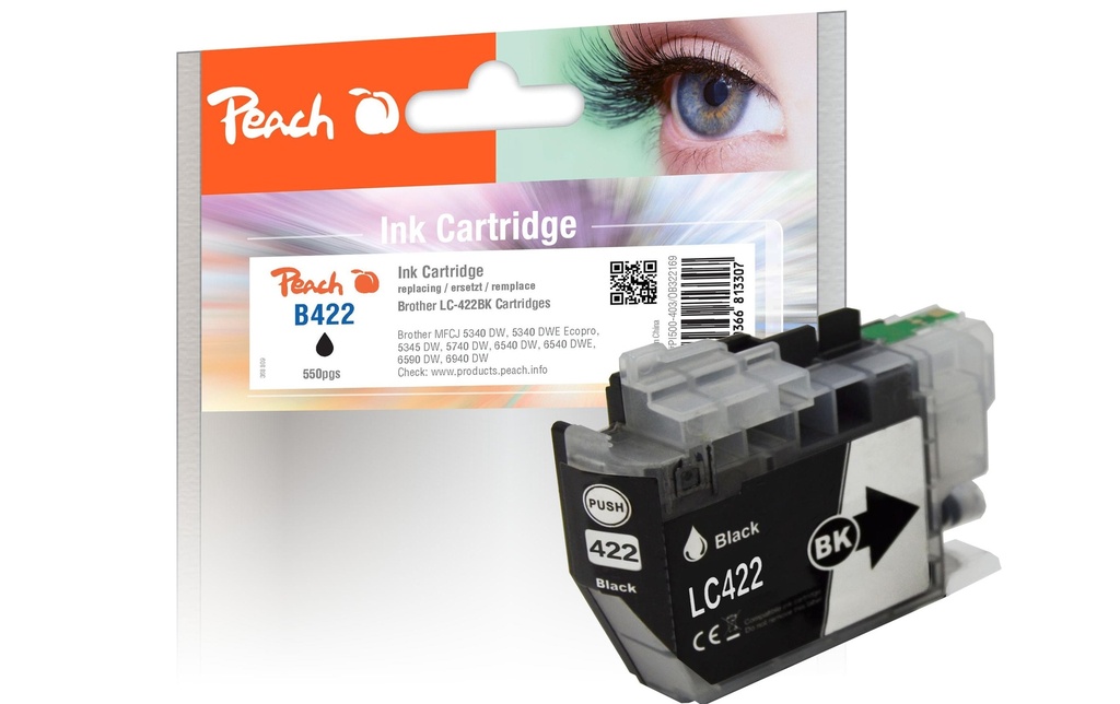 Peach Encre Brother LC-422BK noir