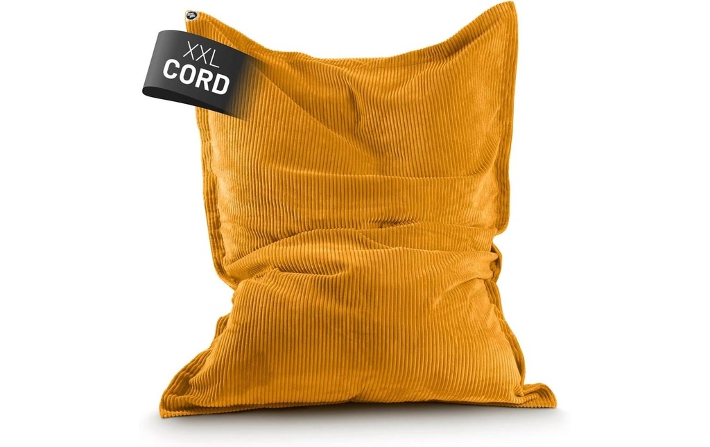 Lumaland sac pour s'asseoir Cordon Jaune moutarde, 380 l