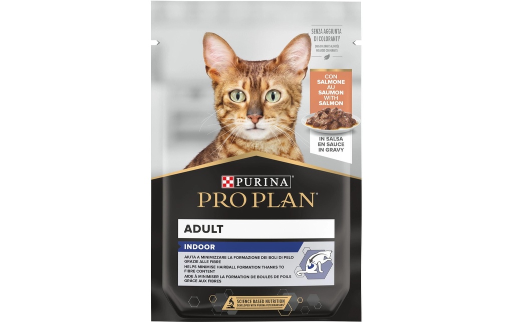 Purina Pro Plan Adult Indoor en sauce au saumon 26 x 85 g