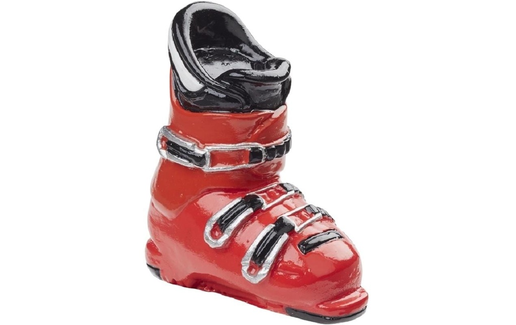 HobbyFun Mini ustensiles Bottes de ski 4 cm, rouge