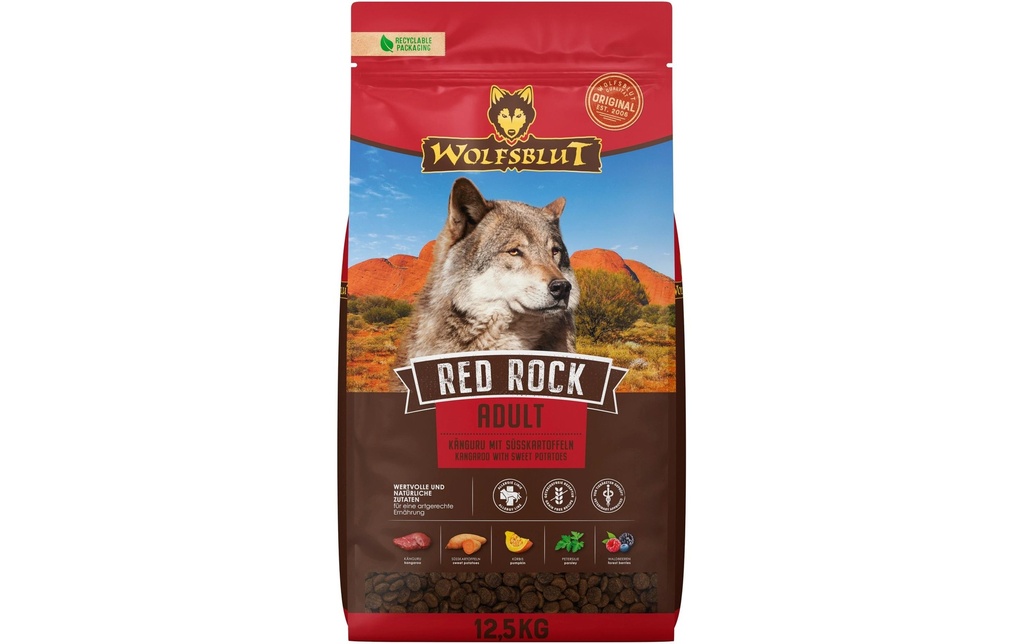 Wolfsblut Alimentation sèche Dog Red Rock Adult, 12.5 kg