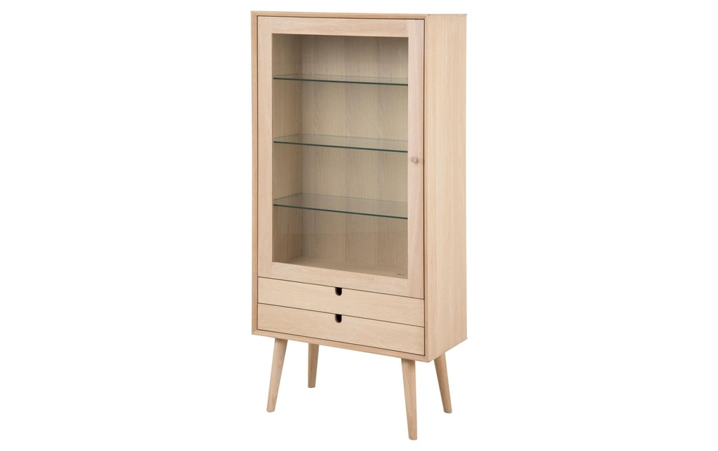 AC Design Vitrine Vitrine Century Marron, 72 x 36 x 143.2 cm