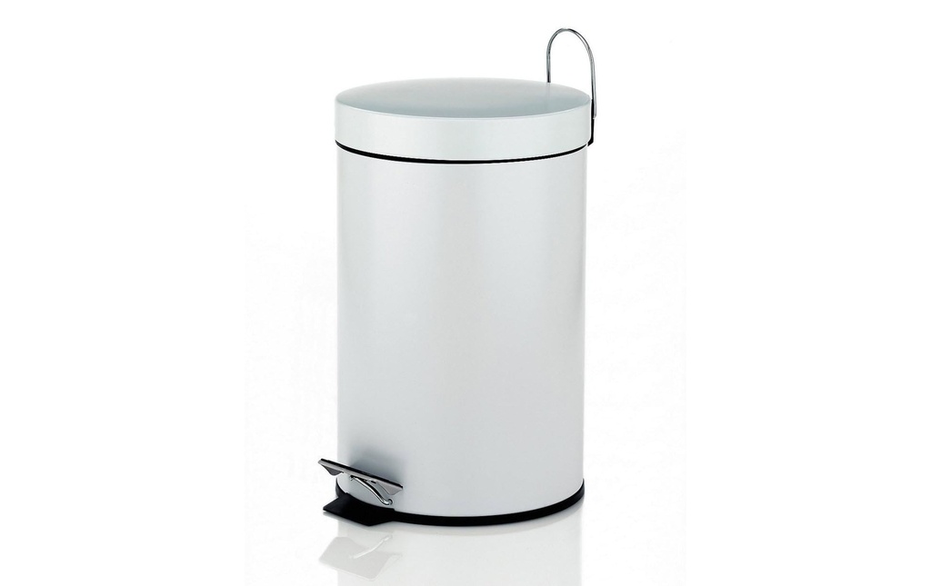 Kela Poubelle cosmétique Monaco 3 l, Blanc