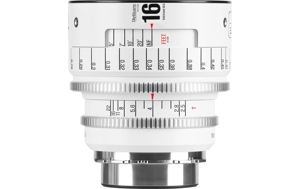 7Artisans Longueur focale fixe 16mm T/2.5 INFINTE Blanc – Arri PL