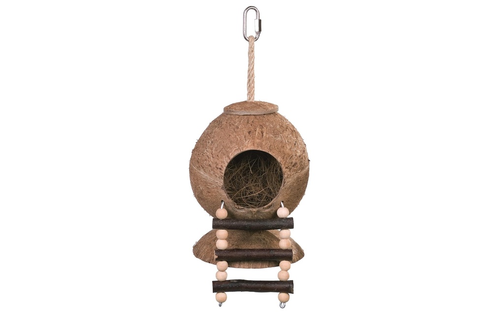 Nobby Maison en noix de coco avec échelle, 31 x 11.5 cm