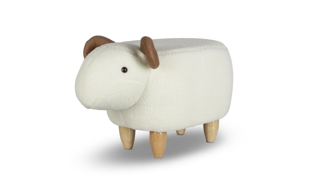 zoosy Tabouret d’enfant Moutons Berta Blanc