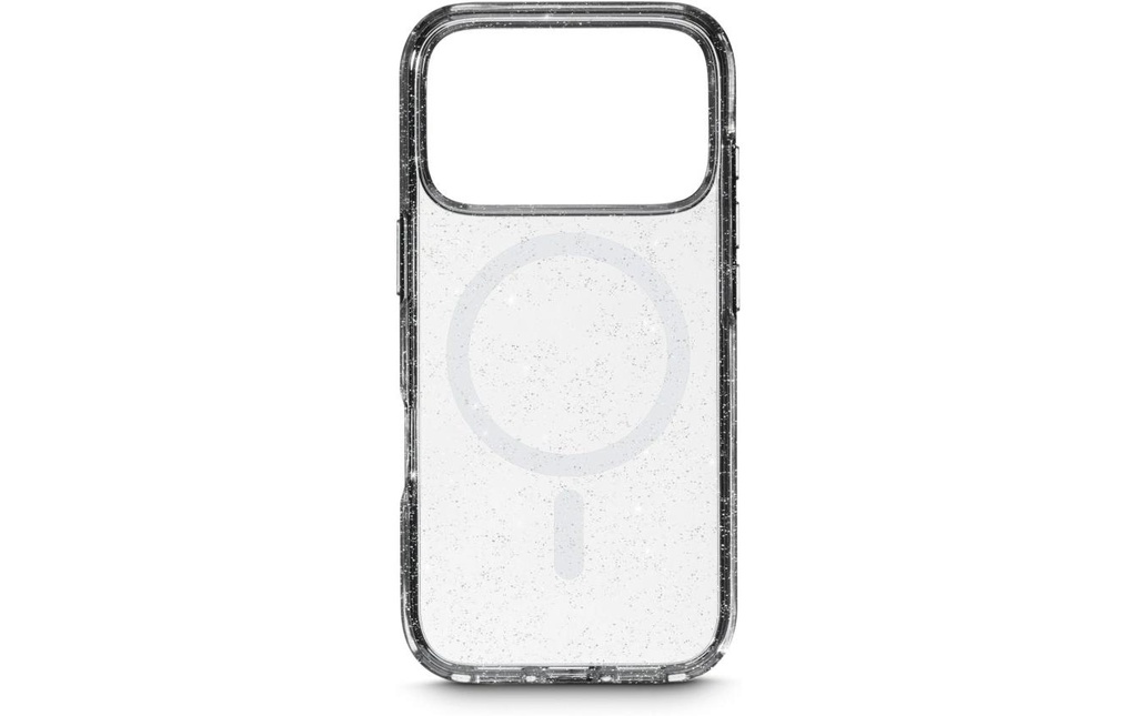 White Diamonds Coque arrière Mag Glitter Transparent pour iPhone 17 Pro