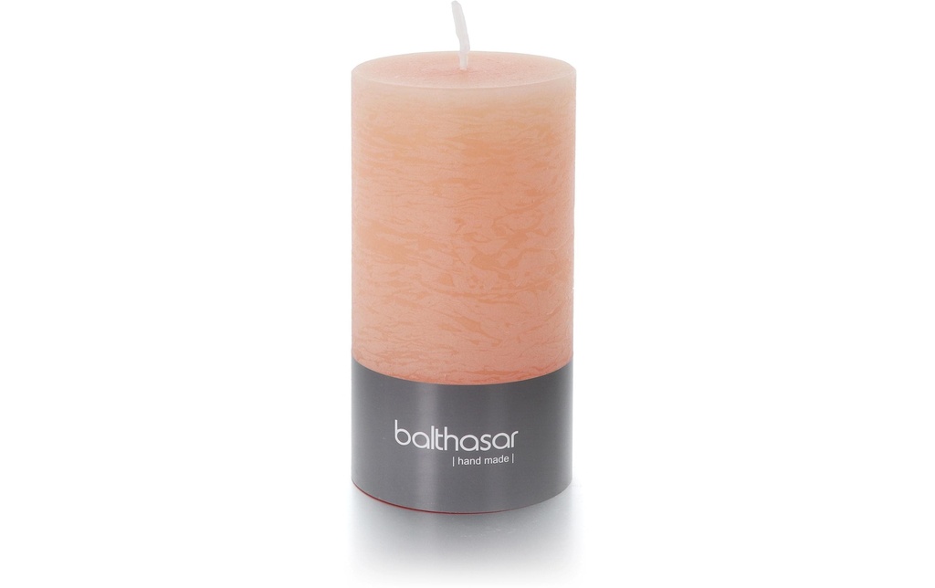 balthasar Bougie cylindrique Rustico 13 x 7 cm, abricot