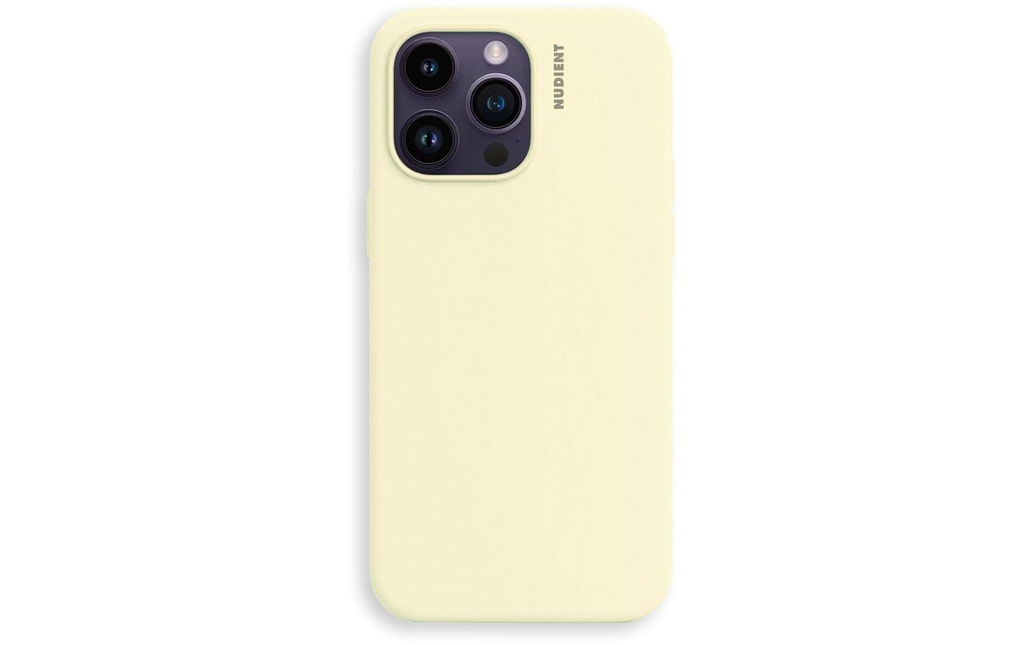 Nudient Coque arrière Base Case 14 Pro Max Pale Yellow