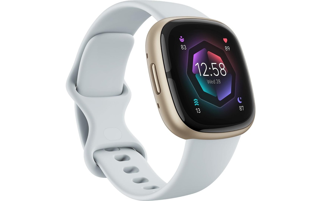 Fitbit Sense 2 Smartwatch Bleu clair/Or