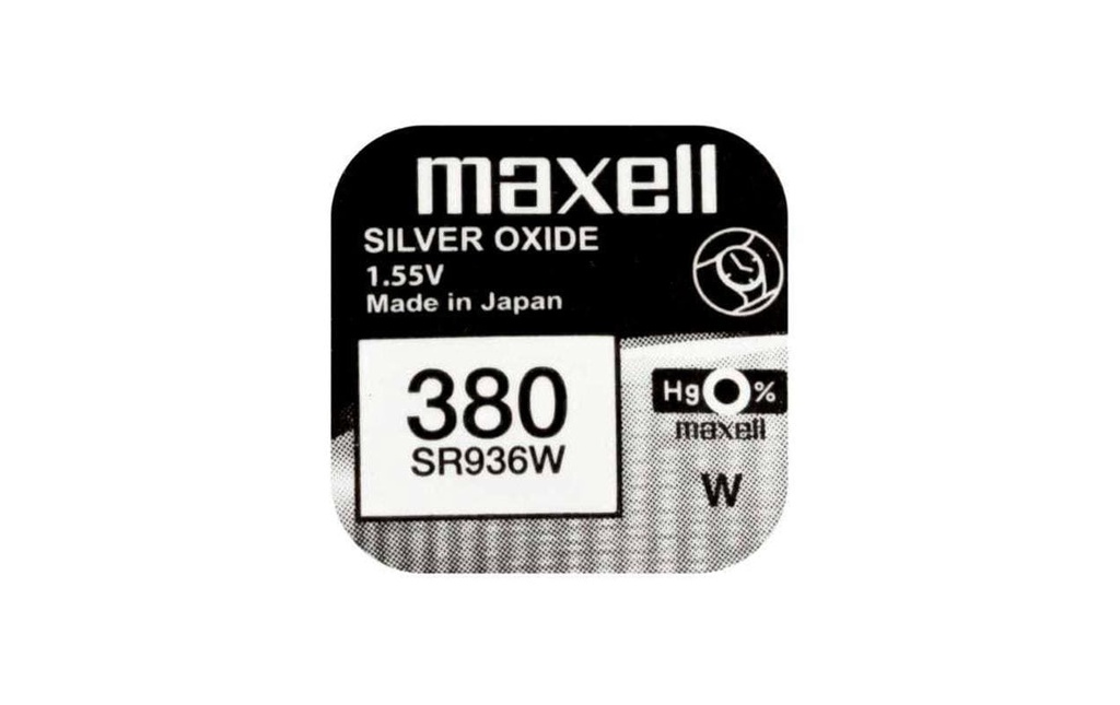 Maxell Europe LTD. Pile bouton 380 SR936W , 10 Pièce/s