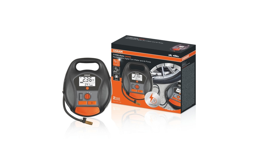 OSRAM Compresseur d’air TYREinflate 6000, 5.5 bar