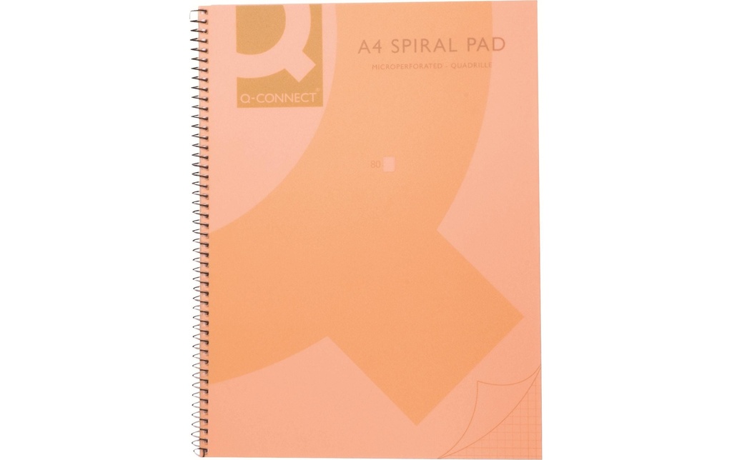 CONNECT Carnet de notes A4  Orange, paquet de 5