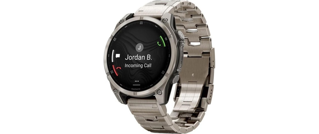 GARMIN Montre de sport Fenix 8 AMOLED Sapphire, 47 mm Titane