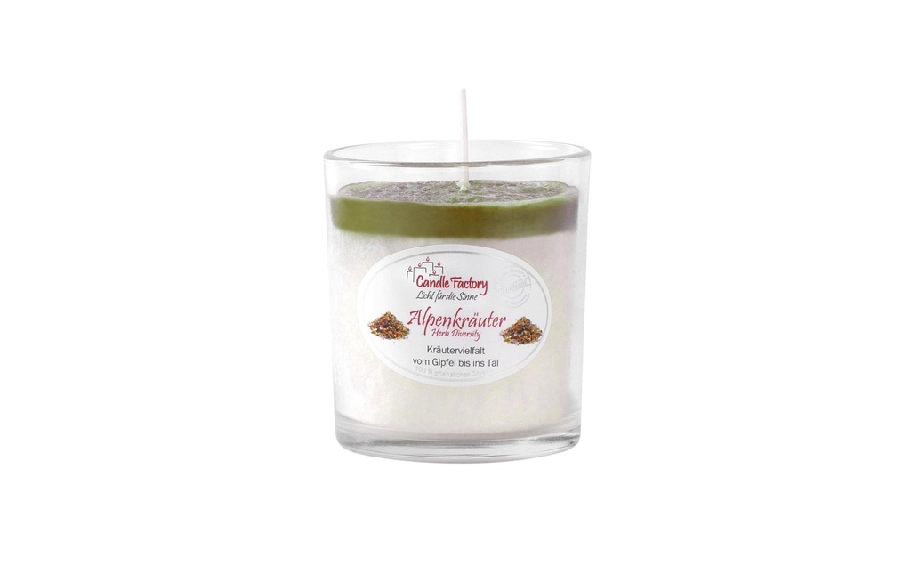 Candle Factory Bougie parfumée Party Light Herbes des Alpes
