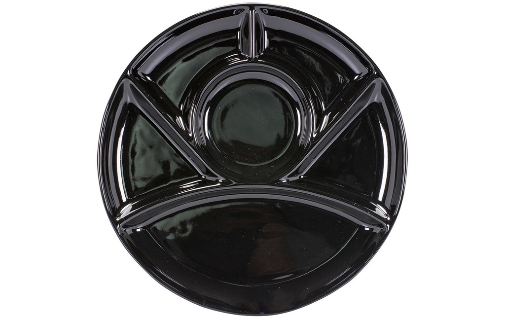 Kadastar Assiette à fondue Classic, 26 cm Noir