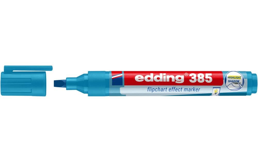 edding Marqueur pour flipchart 385 Bleu clair