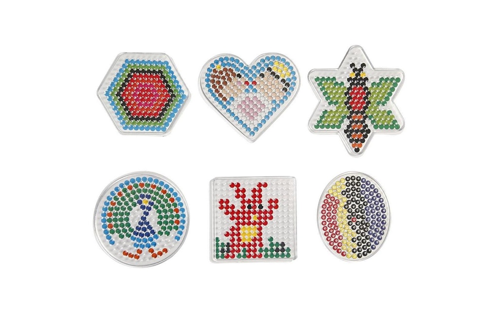 Creativ Company Plaques pour perles à repasser Set Transparent