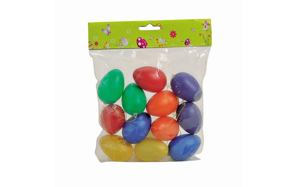 G. Wurm Attache Œufs de Pâques 12 pièces, multicolore