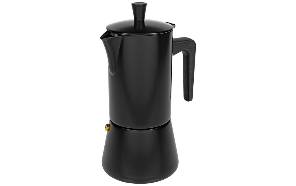 FURBER Cafetière italienne Chicchi 6 tasses, Noir