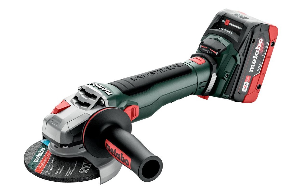 Metabo Meuleuse d’angle WB18 lTBL11-125 Quick, Ø 125 mm, 18 V, kit