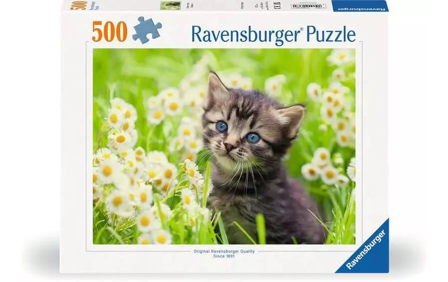 Ravensburger Puzzle Chatons dans la prairie 500 pièces