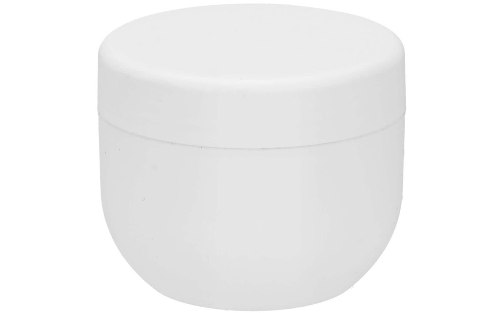 Glorex Barattolo per cosmetici à simple paroi 50 ml, Blanc