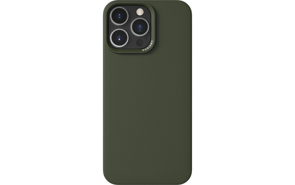 Nudient Coque arrière Boîtier mince Magsafe iPhone 16 Pro Max Vert pine