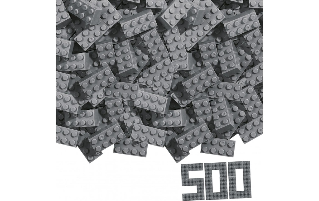 BLOX Briques 500 briques grises de 8 en vrac