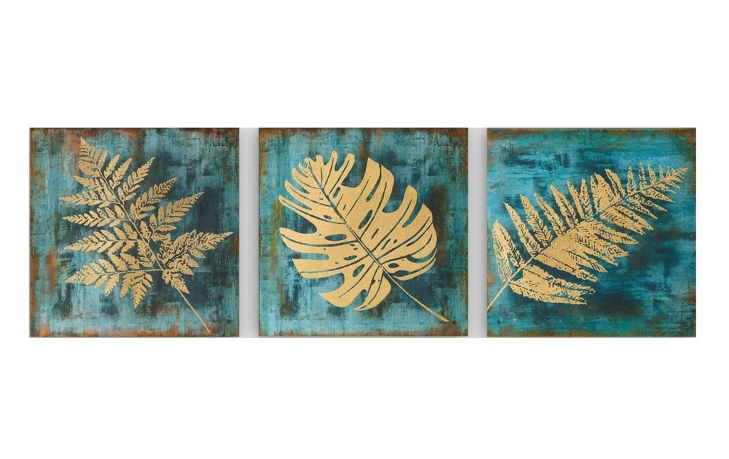 Wallxpert Photo Feuilles 3 pièces, 30 x 30 cm