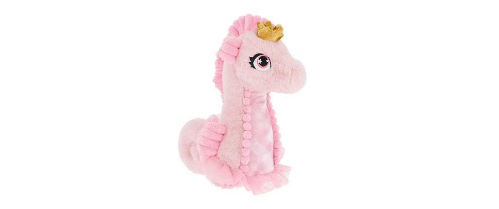 Keeleco Peluche Hippocampe rose 24 cm