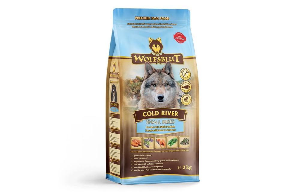 Wolfsblut Alimentation sèche Dog Small Breed Cold River Adult, 7.5 kg