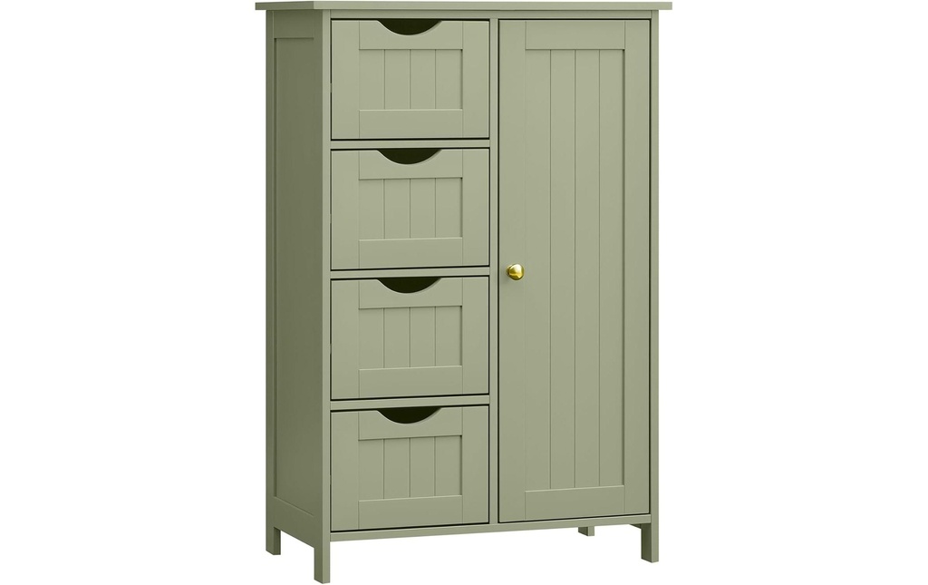 VASAGLE Armoire de salle de bain 55 x 82 cm, Vert