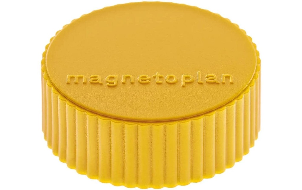 Magnetoplan Aimant Discofix Magnum Ø 3.4 cm Jaune, 10 Pièce/s