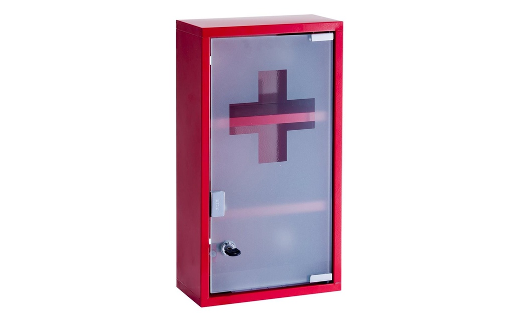 Zeller Present Armoires de premiers secours 25 x 12 x 45 cm, Rouge