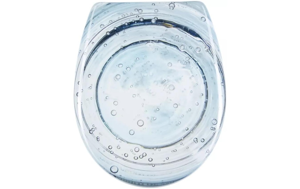 diaqua® Siège de toilette Laval Sparkling Water Bleu clair