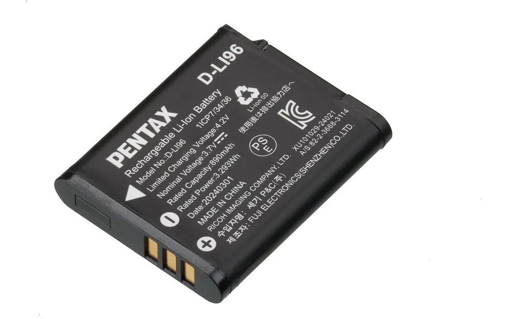 Pentax Batterie pour Appareils photo numérique D-LI96