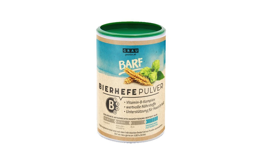 Grau Supplément alimentaire pour chiens Levure de bière BARF, 150 g