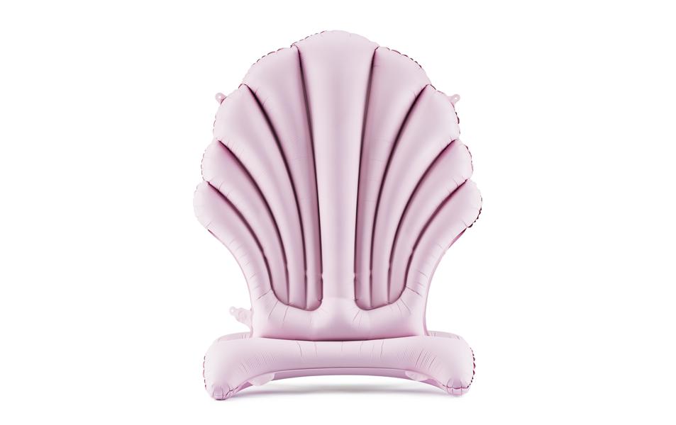 Partydeco Ballon en aluminium Coquillage, Violet, 47 x 98 cm, 1 pièce