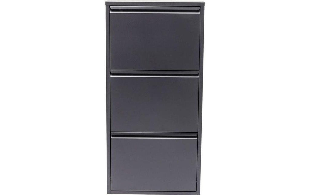 Kare Armoire à chaussures Caruso 100 x 50 cm, Anthracite