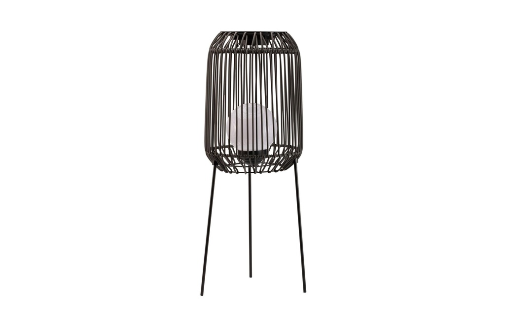 Pauleen Lampe sur pied Solar Sunshine Coziness, noir / gris