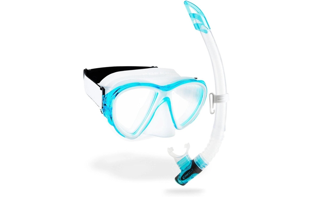 CRESSI Fiji + Gamma Snorkel Combo Clair/Aquamarine