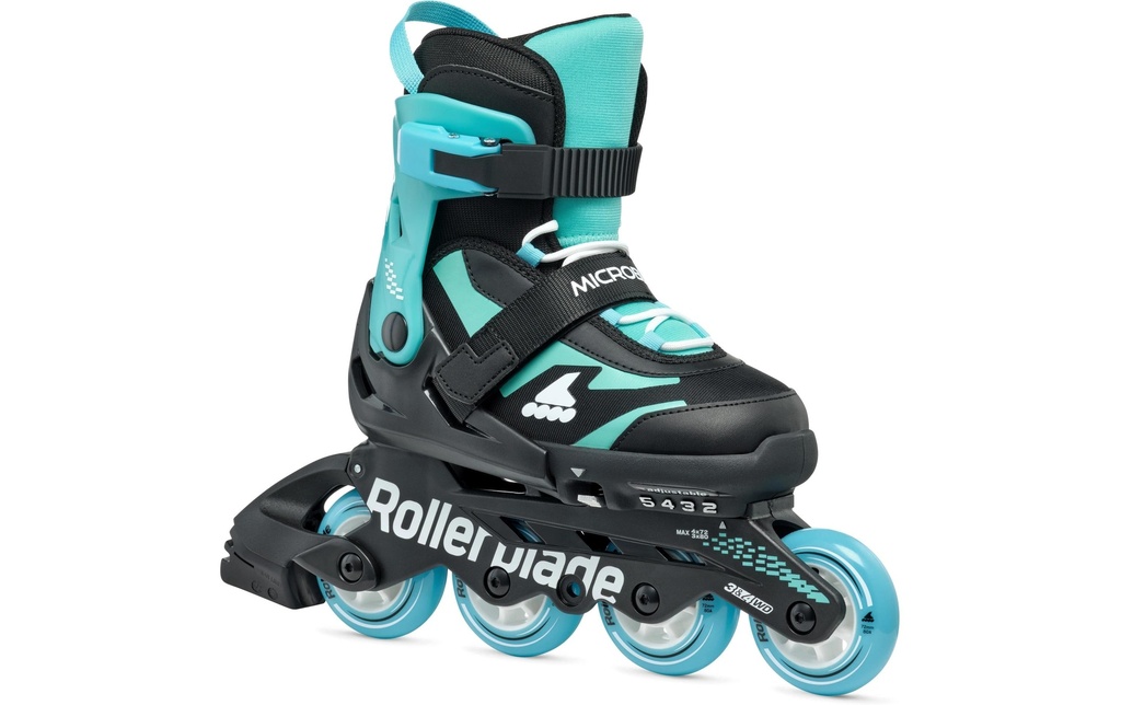 ROLLERBLADE Rollers en ligne Microblade Noir/bleu clair, 36.5-40.5