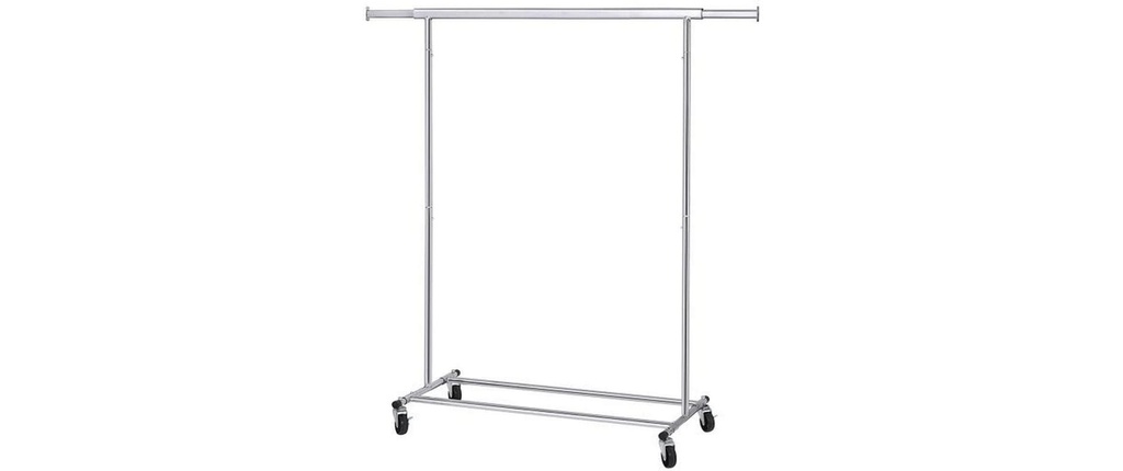 Songmics Porte-manteau Chromé 160 cm, Argenté