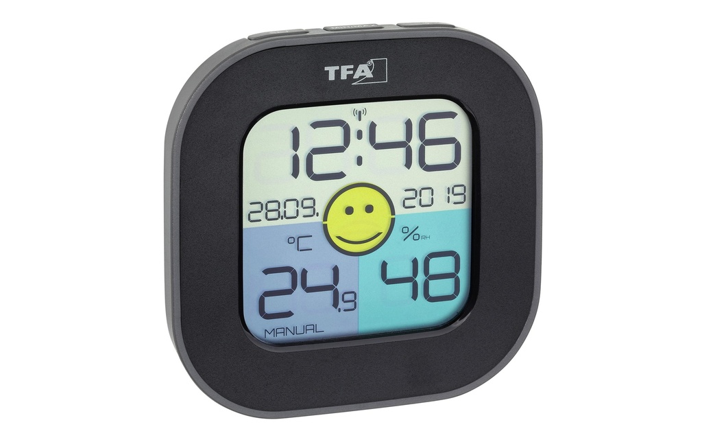 TFA Dostmann Thermo/hygromètre FUN, Noir