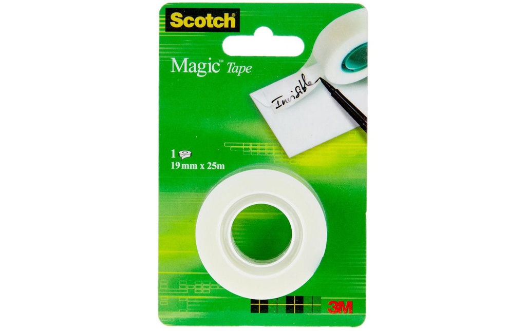 Scotch Ruban adhésif 19 mm x 25 m, Transparent