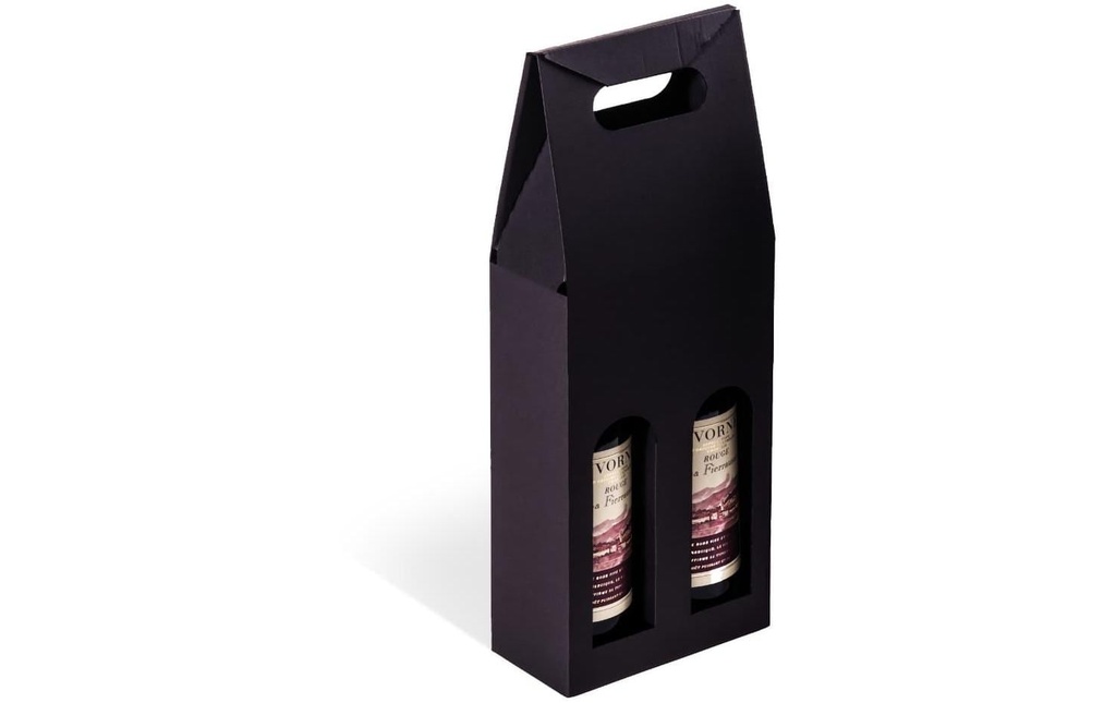 Brieger Sac à bouteilles Vin Ligne Noire Noir